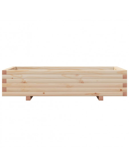 Fioriera da Giardino 110x60x26,5 cm in Legno Massello di Pino