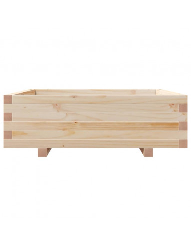 Fioriera da Giardino 80x80x26,5 cm in Legno Massello di Pino