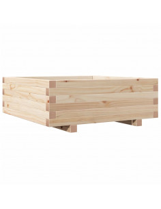 Fioriera da Giardino 70x70x26,5 cm in Legno Massello di Pino 2