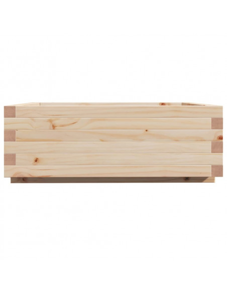 Fioriera da Giardino 70x70x26,5 cm in Legno Massello di Pino