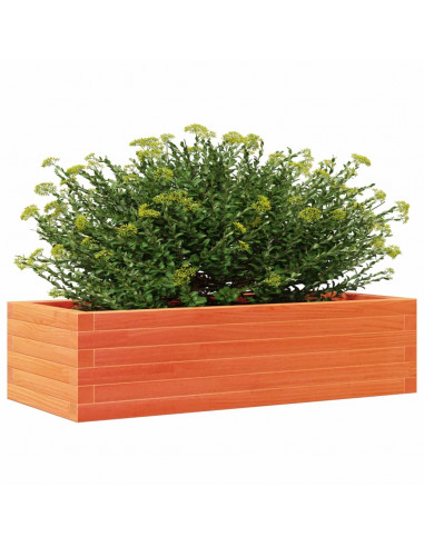 Fioriera Giardino Marrone Cera 90x40x23 cm Legno Massello Pino