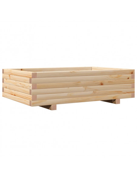 Fioriera da Giardino 90x60x26,5 cm in Legno Massello di Pino