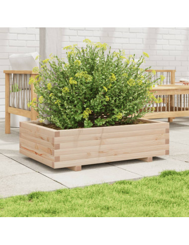 Fioriera da Giardino 90x60x26,5 cm in Legno Massello di Pino