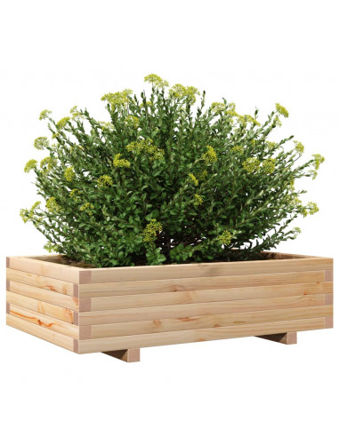Fioriera da Giardino 90x60x26,5 cm in Legno Massello di Pino