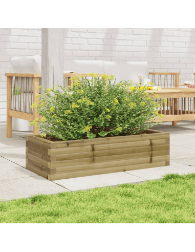 Fioriera da Giardino 90x40x23 cm in Legno di Pino Impregnato
