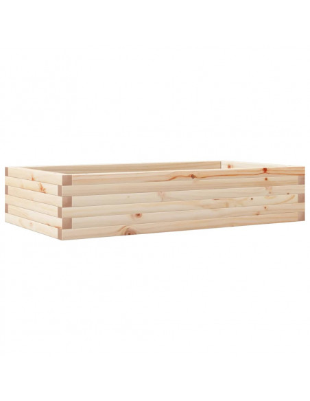 Fioriera da Giardino 110x60x23 cm in Legno Massello di Pino