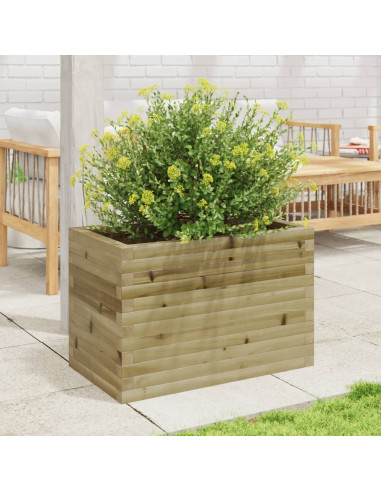 Fioriera da Giardino 70x40x45,5 cm in Legno di Pino Impregnato