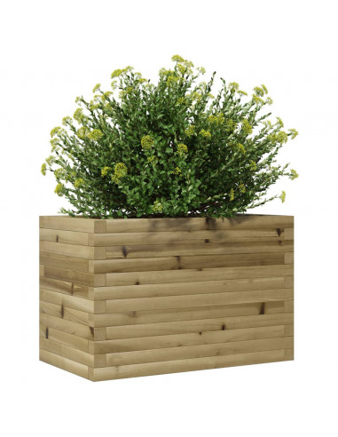 Fioriera da Giardino 70x40x45,5 cm in Legno di Pino Impregnato