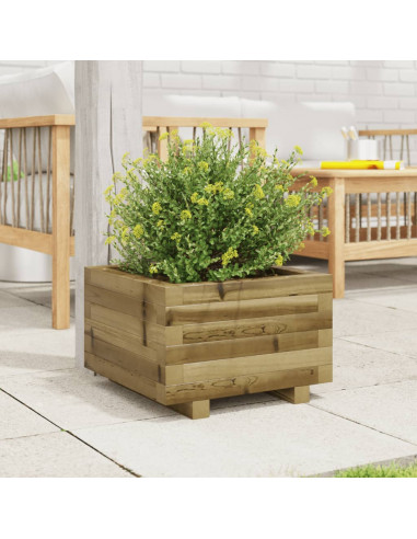 Fioriera da Giardino 40x40x26,5 cm in Legno di Pino Impregnato