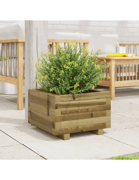 Fioriera da Giardino 40x40x26,5 cm in Legno di Pino Impregnato