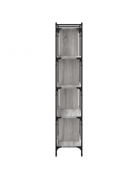 Libreria Grigio Sonoma 5 Ripiani 76x32x158 cm Legno Multistrato