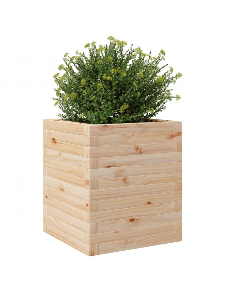 Fioriera da Giardino 40x40x46 cm in Legno Massello di Pino