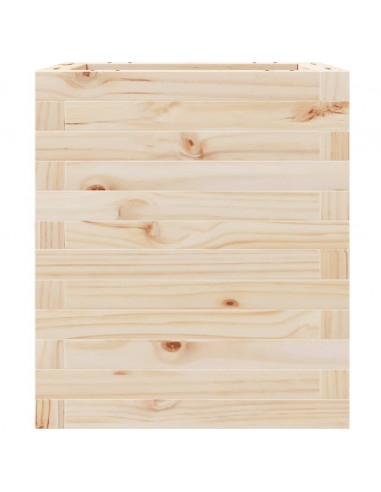 Fioriera da Giardino 40x40x46 cm in Legno Massello di Pino