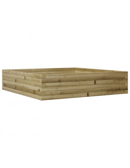 Fioriera da Giardino 100x100x23 cm in Legno di Pino Impregnato