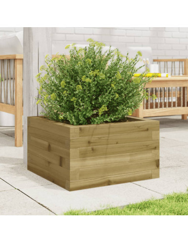 Fioriera da Giardino 40x40x23 cm in Legno di Pino Impregnato