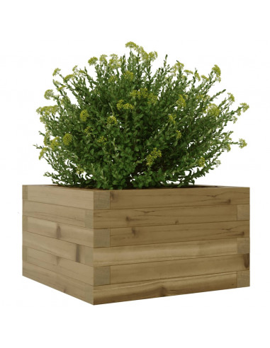 Fioriera da Giardino 40x40x23 cm in Legno di Pino Impregnato