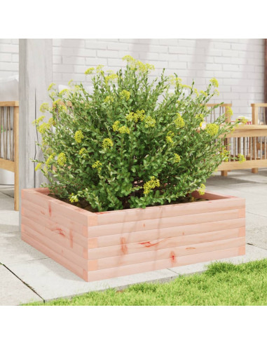 Fioriera da Giardino 70x70x23 cm in Legno Massello di Douglas