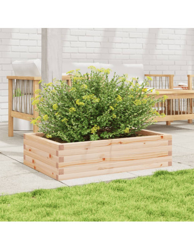 Fioriera da Giardino 90x60x23 cm in Legno Massello di Pino