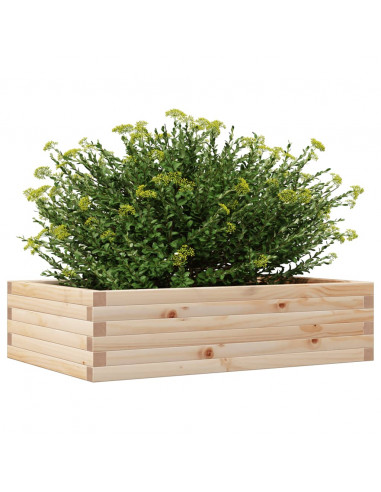 Fioriera da Giardino 90x60x23 cm in Legno Massello di Pino