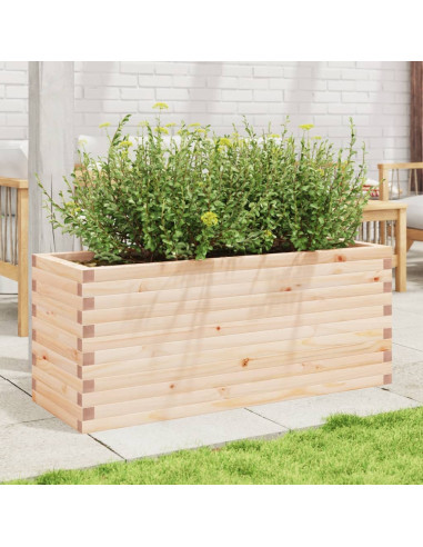 Fioriera da Giardino 110x40x45,5 cm in Legno Massello di Pino