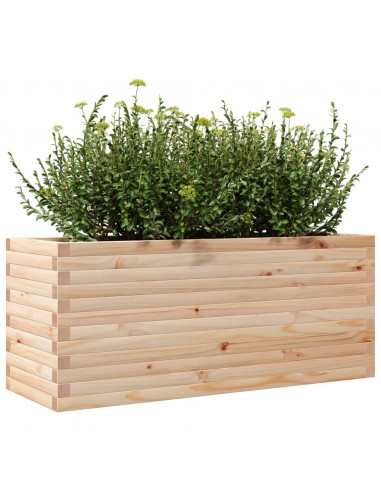Fioriera da Giardino 110x40x45,5 cm in Legno Massello di Pino