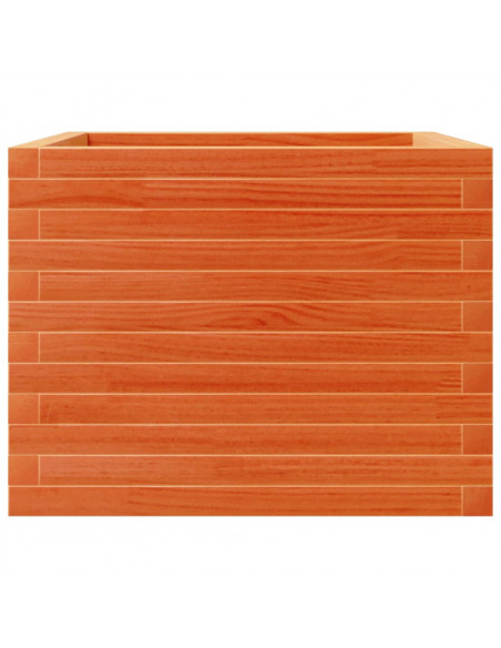 Fioriera Giardino Marrone Cera 60x60x45,5cm Legno Massello Pino