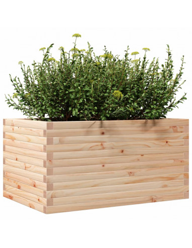 Fioriera da Giardino 90x60x45,5 cm in Legno Massello di Pino