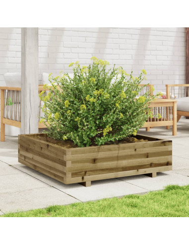 Fioriera da Giardino 90x90x26,5 cm in Legno di Pino Impregnato