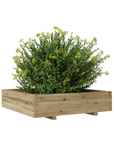 Fioriera da Giardino 100x100x26,5 cm Legno di Pino Impregnato