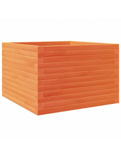 Fioriera Giardino Marrone Cera 70x70x46 cm Legno Massello Pino 2