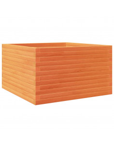 Fioriera Giardino Marrone Cera 80x80x46 cm Legno Massello Pino 2