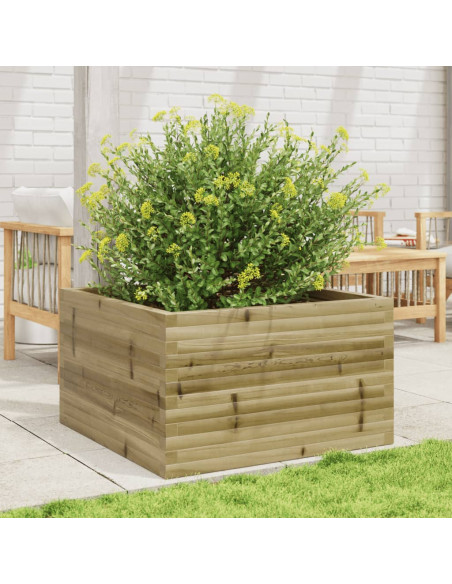 Fioriera da Giardino 80x80x46 cm in Legno di Pino Impregnato