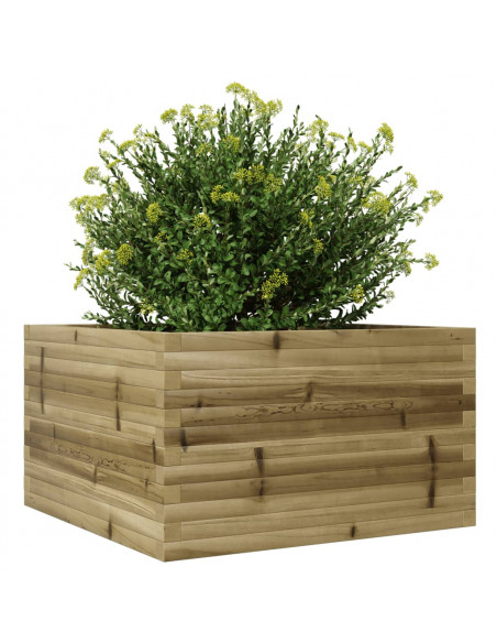 Fioriera da Giardino 80x80x46 cm in Legno di Pino Impregnato