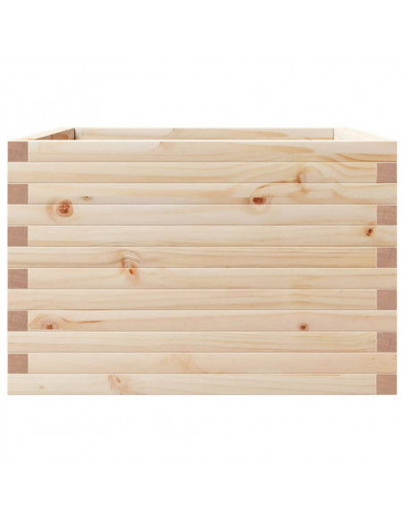 Fioriera da Giardino 70x70x46 cm in Legno Massello di Pino