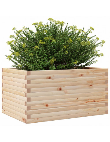 Fioriera da Giardino 90x60x46 cm in Legno Massello di Pino