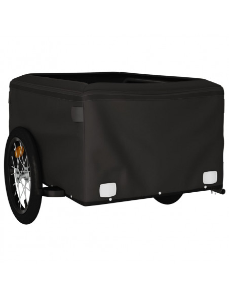 Rimorchio da Bici Nero e Verde 45 kg in Ferro