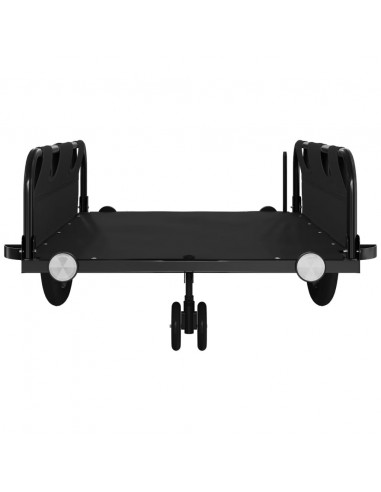 Rimorchio da Bici Nero Oxford e Ferro