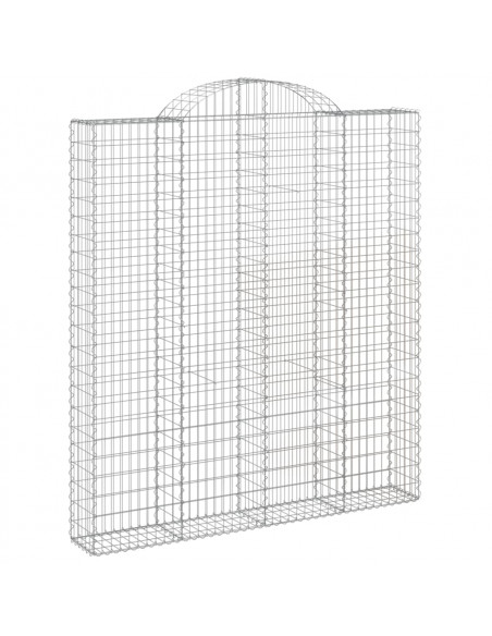 Cesti Gabbioni ad Arco 11 pz 200x30x220/240 cm Ferro Zincato