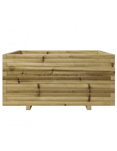 Fioriera da Giardino 100x100x49,5cm in Legno di Pino Impregnato