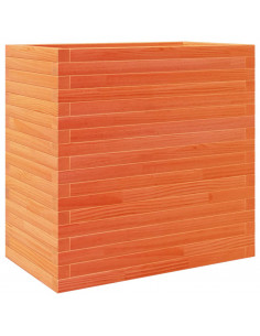 Fioriera Giardino Marrone Cera 70x40x68,5cm Legno Massello Pino 2