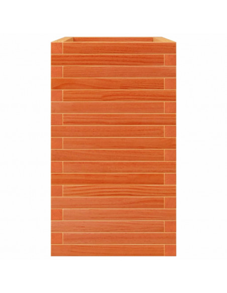 Fioriera Giardino Marrone Cera 70x40x68,5cm Legno Massello Pino
