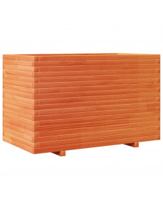 Fioriera Giardino Marrone Cera 110x60x72 cm Legno Massello Pino 2