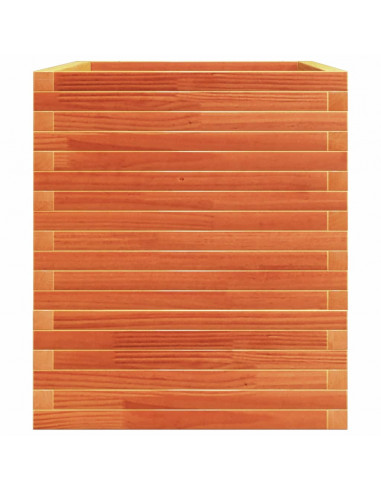 Fioriera Giardino Marrone Cera 110x60x72 cm Legno Massello Pino