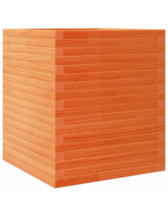 Fioriera Giardino Marrone Cera 60x60x68,5cm Legno Massello Pino 2