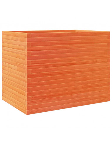 Fioriera Giardino Marrone Cera 90x60x68,5cm Legno Massello Pino