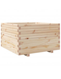 Fioriera da Giardino 80x80x49,5 cm in Legno Massello di Pino 2