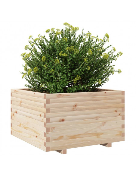 Fioriera da Giardino 80x80x49,5 cm in Legno Massello di Pino