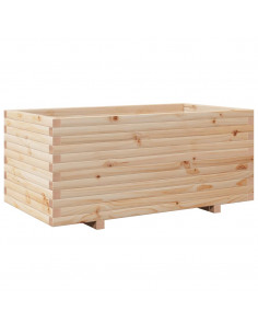 Fioriera da Giardino 110x60x49,5 cm in Legno Massello di Pino 2