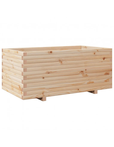 Fioriera da Giardino 110x60x49,5 cm in Legno Massello di Pino