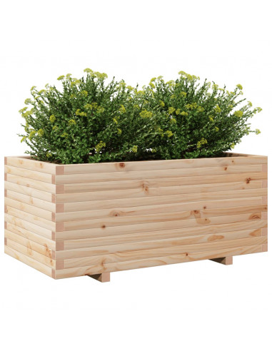 Fioriera da Giardino 110x60x49,5 cm in Legno Massello di Pino